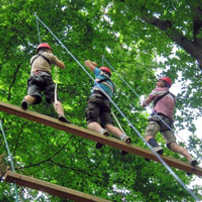 Team beim Himmelsleiter-Teambuilding